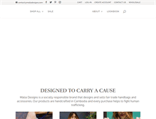Tablet Screenshot of maliadesigns.com